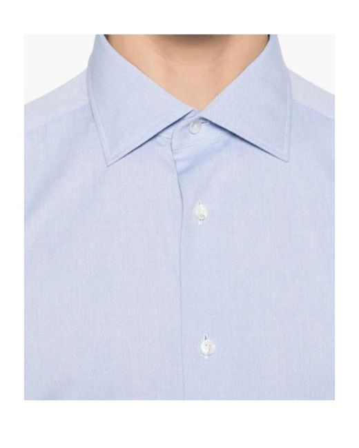 Zegna White Long Sleeve Shirt for men