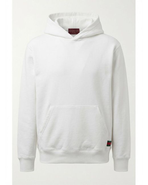 Gucci White Jersey Sweatshirt for men