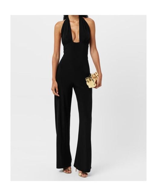 Norma Kamali Black Nk Halter Jumpsuit