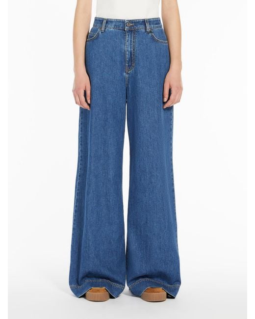Weekend by Maxmara Blue Vega Wide Leg Jeans