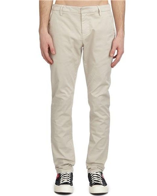 Dondup Natural Belt Loop Casual Pants for men