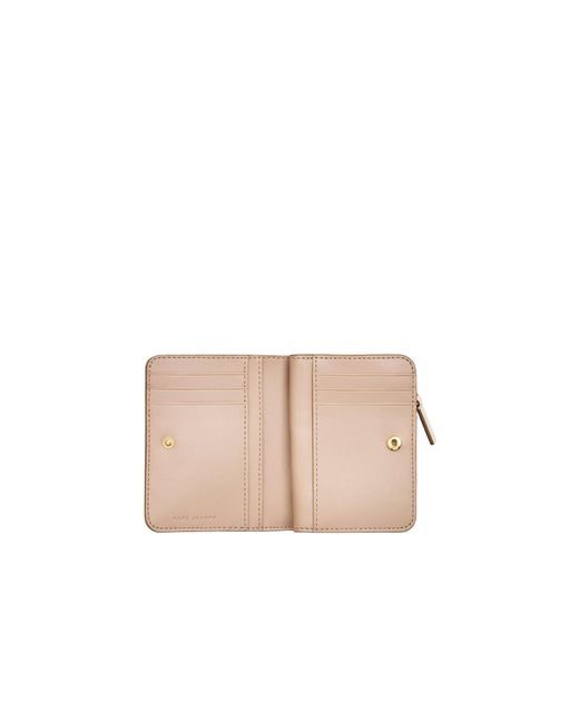 Marc Jacobs Natural The Covered J Marc Bi-Fold Mini Wallet