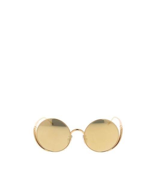 Loewe Metallic Round Frame Sunglasses