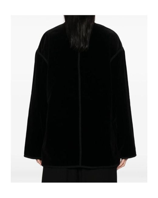 Soeur Black Lutetia Frog-Fastening Coat