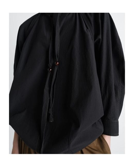 Lemaire Blue Scarf Blouse