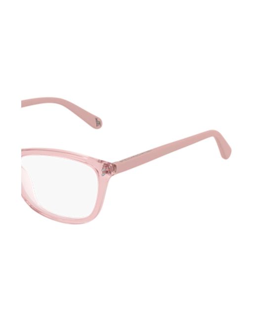 Stella McCartney White Transparent Rectangle Frame Glasses