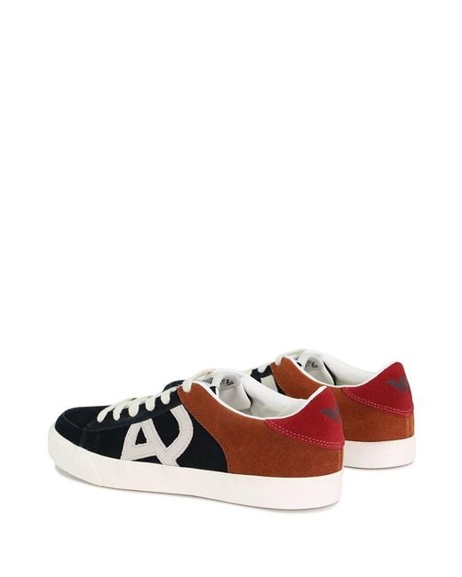 Armani Jeans White Stitching Detail Casual Sneakers for men