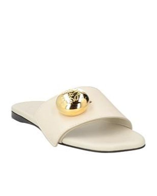 Chloé White Ivory Sandals Calfskin