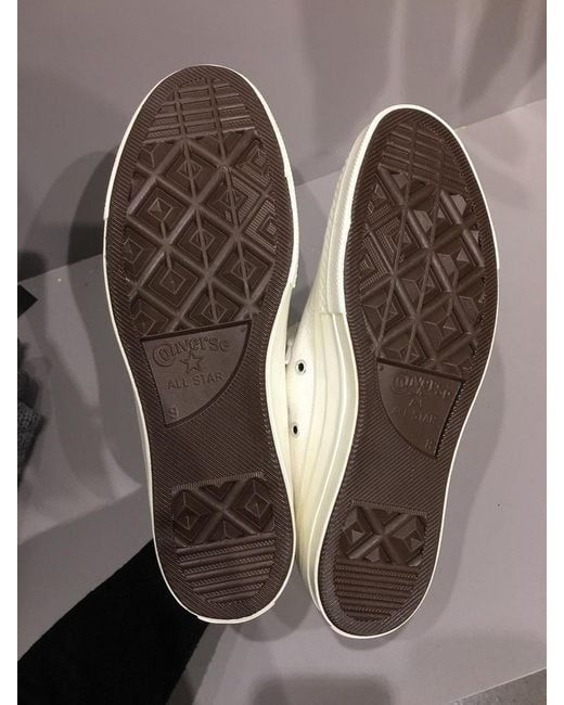 COMME DES GARÇONS PLAY White Popular Converse Canvas Sneakers for men
