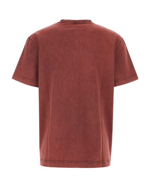 Alexander Wang Red Crewneck Short-Sleeved T-Shirt