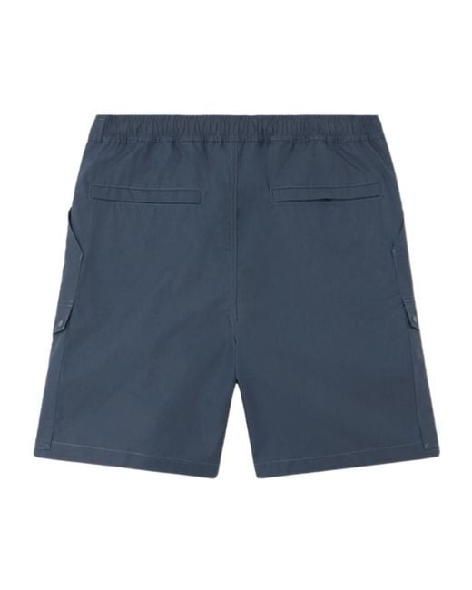 Stone Island Blue Ghost Cargo Shorts for men