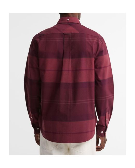 Barbour Red Plaid Shirt for men