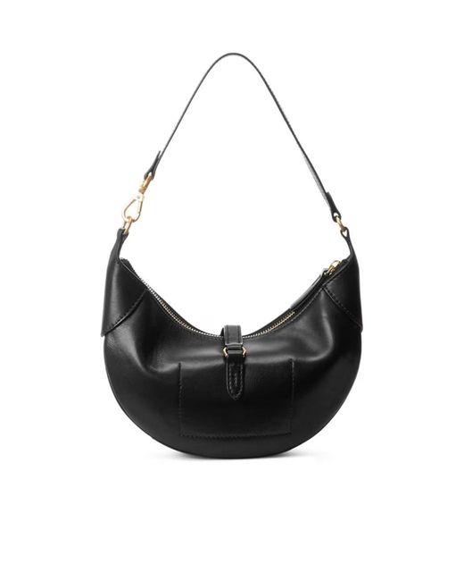 Polo Ralph Lauren Black Zipper Mini Shoulder Bag