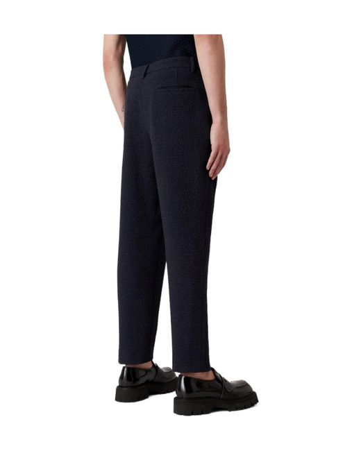 Emporio Armani Blue Cropped Trousers for men