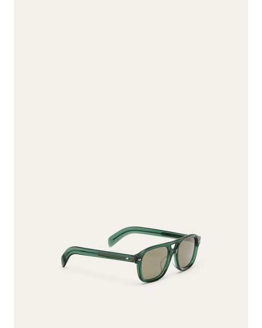 Loro Piana Green Roadster Sunglasses for men