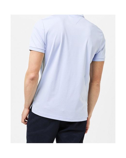 Tommy Hilfiger Blue Logo Short Sleeve Polo Shirt for men