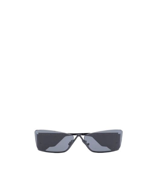 Prada White Cat-Eye Logo-Print Sunglasses