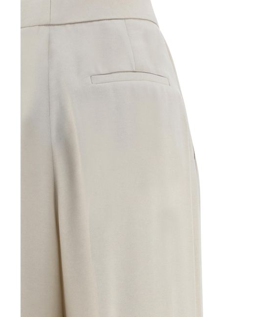 Fabiana Filippi Gray Straight-Leg Tailored Pants