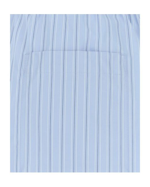 Dries Van Noten Blue Loose Fit Elasticated Shorts for men