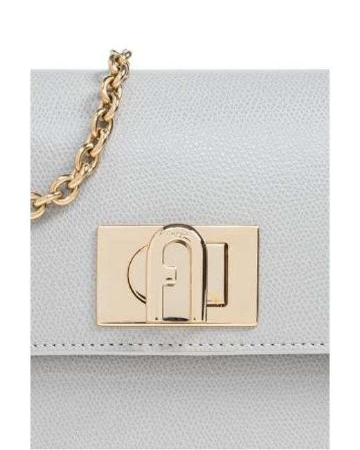 Furla Gray 1927 Mini Crossbody Bag