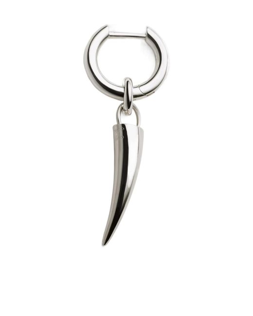 Céline White Charms Horn Earring for men