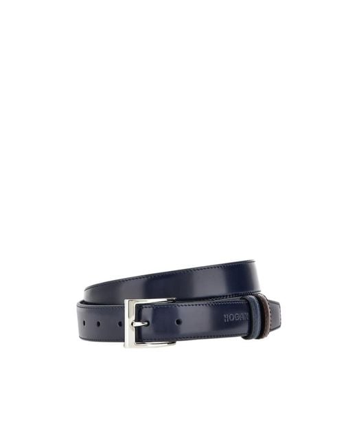 Hogan Blue Double-Sided Belt for men