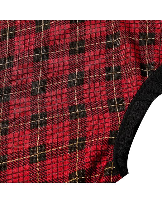 McQueen Red Plaid Mini Skirt