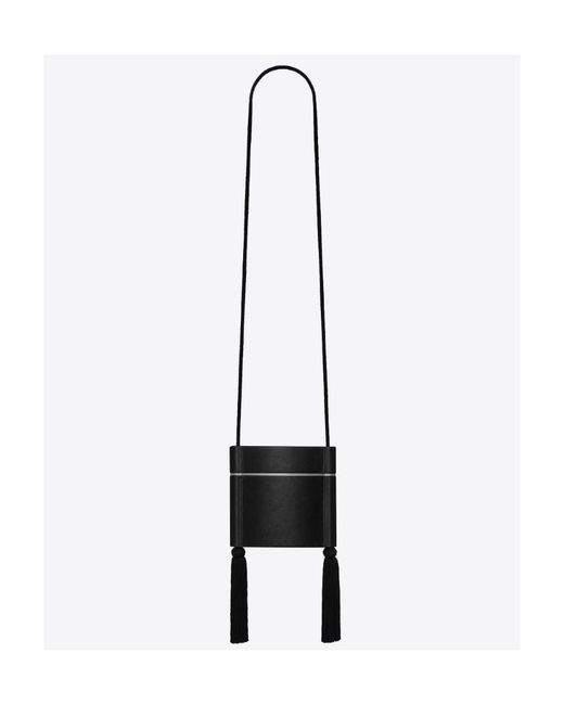 Saint Laurent White Logo Shoulder Bag