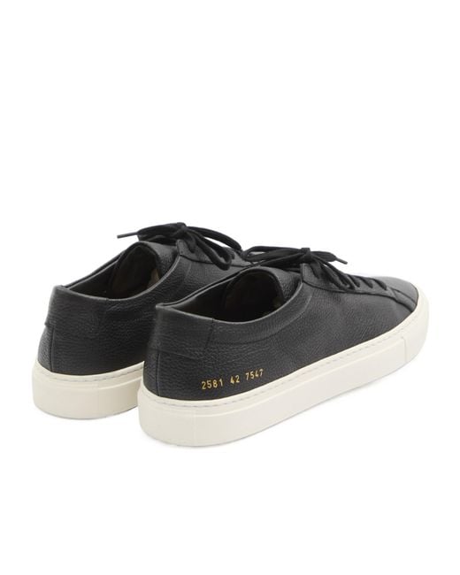 Common Projects Black Achilles Premium Sneakers for men