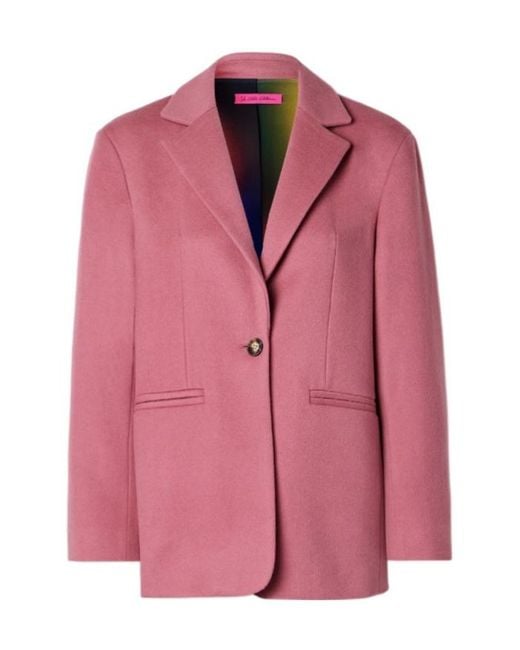 The Elder Statesman Pink Blend Suit Jacket