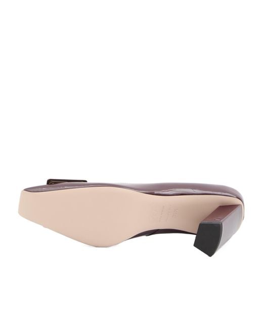 Roger Vivier Pink Logo Engraved Block Heeled Pumps