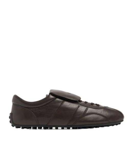 Tod's Brown Leather Sneakers for men