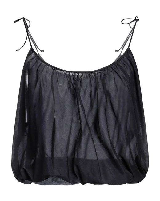 Tory Burch Black Minimal Versatile Solid Sleeveless Top
