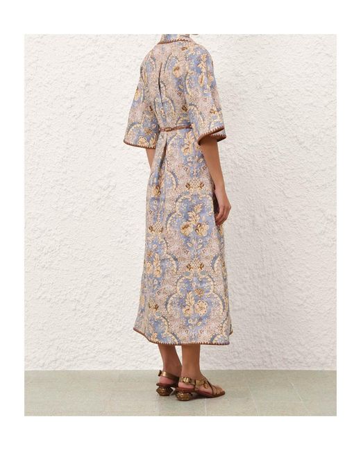 Zimmermann Natural Daylight Tunic Midi Dress