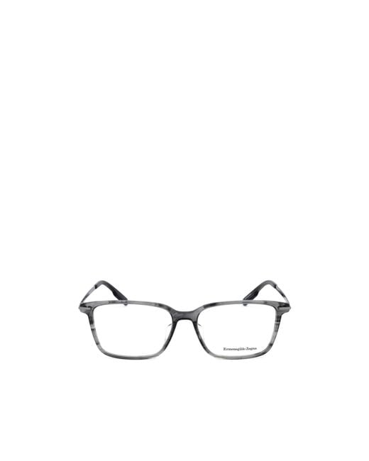 Zegna White Geometric Flat Mirror for men