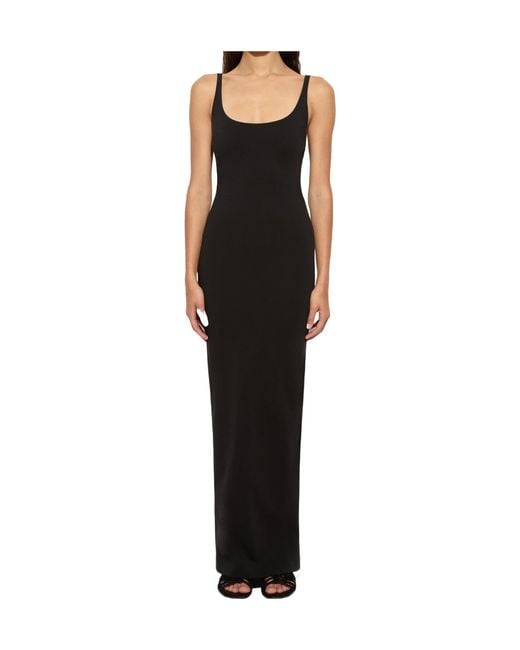 Emilio Pucci Black Pucci Printed Tape Strappy Maxi Dress