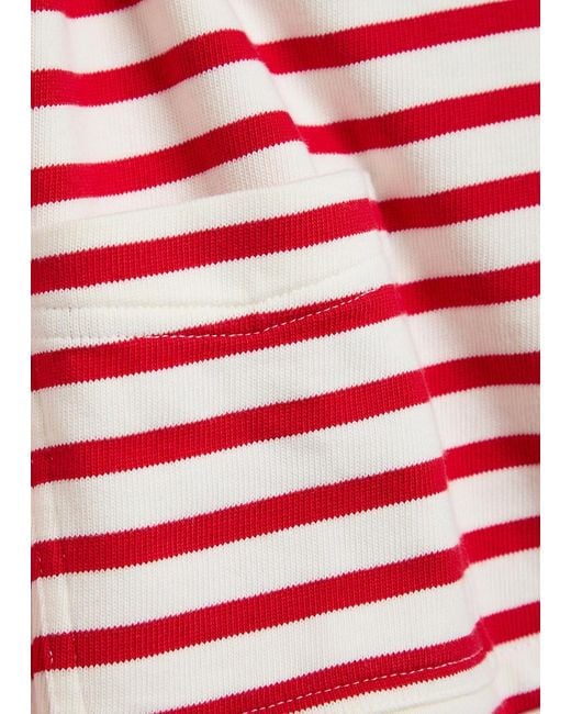 Polo Ralph Lauren Red Striped Cotton Sweatshirt