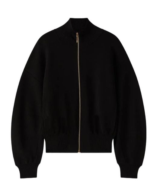 Joseph Black Sable Milano Balloon Sleeve Zip Jacket