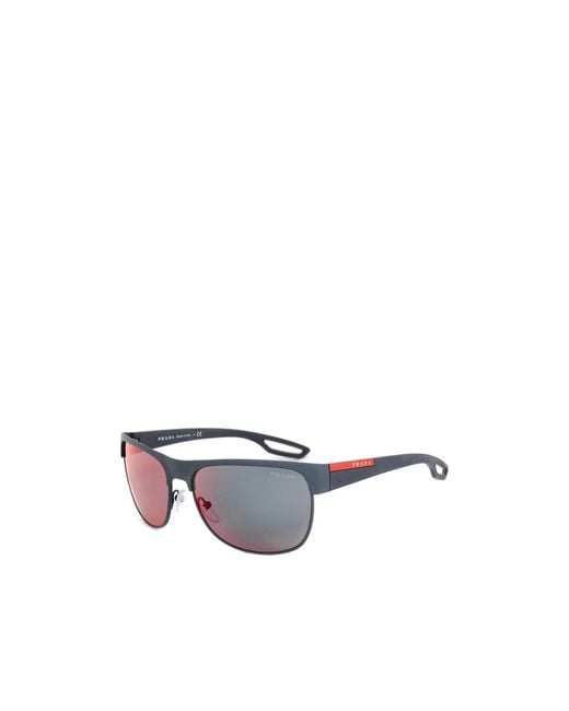 Prada White Rectangular Sunglasses