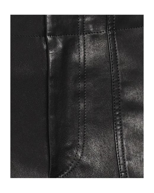 Rag & Bone Black Minimalist Straight-Leg Leather Pants