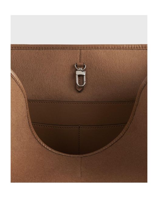 Totême Brown Belted Doublé Tote Bag