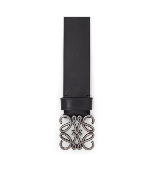 Loewe White Chunky Anagram Belt for men