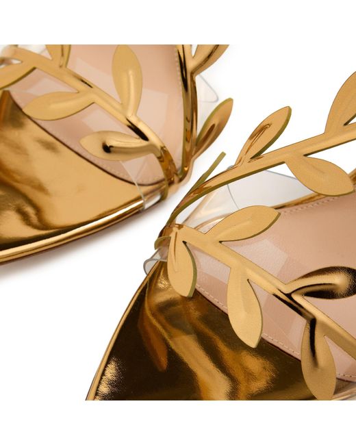 Gianvito Rossi Metallic Simple High-Heeled Sandals