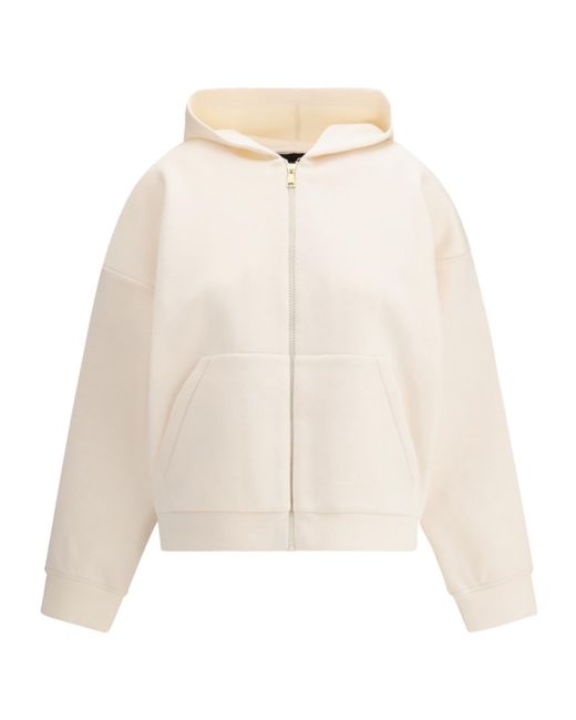 Fabiana Filippi Natural Zip-Up Hooded Jacket