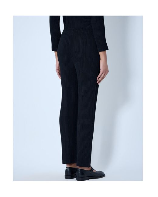 Issey Miyake Black Ribbed Trousers