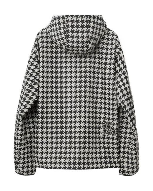 Burberry Gray Equestrian Knight-Print Hooded Jacket for men