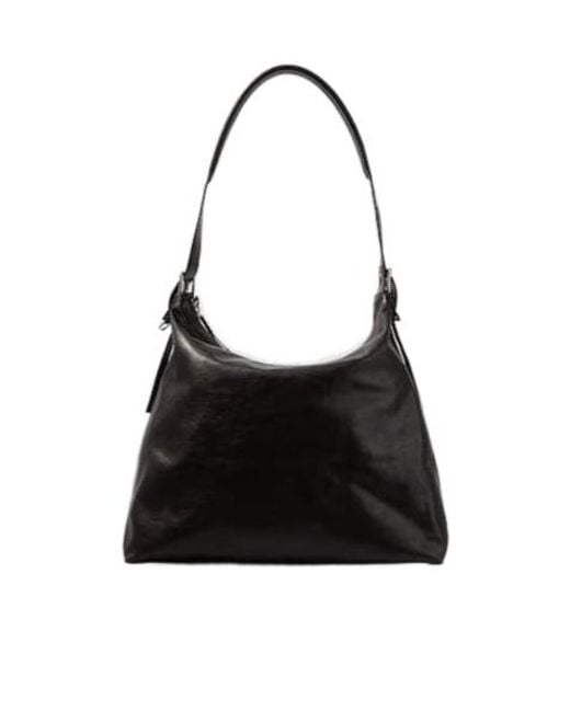 Lemaire Black Belted Shoulder Bag for men