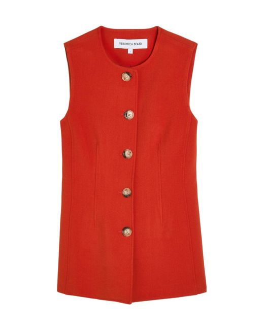 Veronica Beard Jessup Darted Tailored Vest