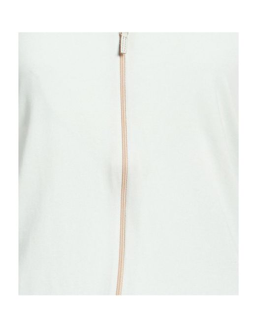 Brunello Cucinelli White Solid Color Sleeveless Cami Top