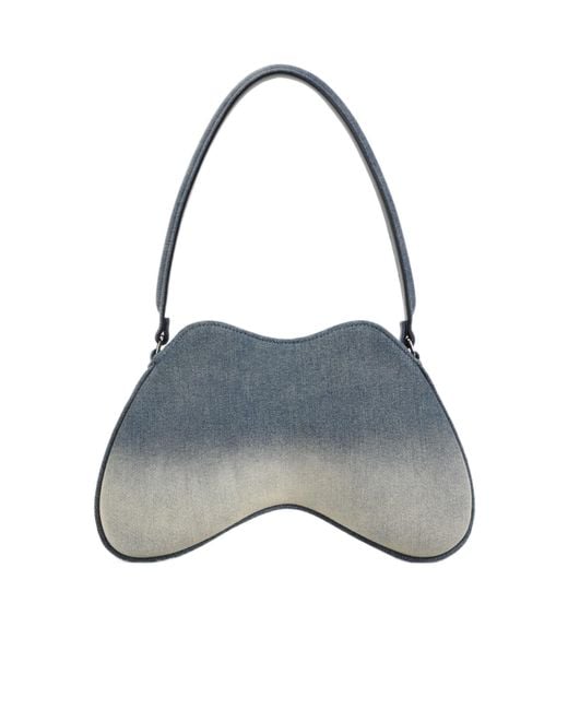 DIESEL Gray Double-D Shoulder Bag